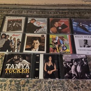 Large Lot Of 11 1980s Music Cds: Cher; A-ha; Tanya Tucker; The B-52s; More